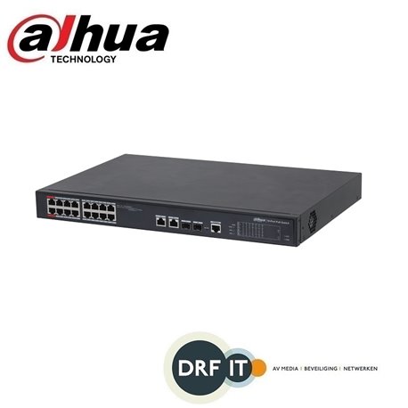 Dahua PFS4218-16ET-240 Versie 3 16-port 100 Mbps + 2-port Gigabit Managed PoE Switch