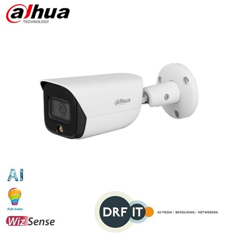 Dahua IPC-HFW3549EP-AS-LED-0280B 5MP Full-color Fixed-focal Warm LED Bullet WizSense Network Camera