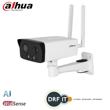 Dahua IPC-HFW3441DG-AS-4G-EAU 4MP IR Fixed-focal Bullet WizSense 4G Network Camera