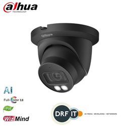Dahua IPC-HDW5449TM-SE-LED 4MP Full-color Fixed-focal Warm LED Eyeball WizMind Network Camera ZWART