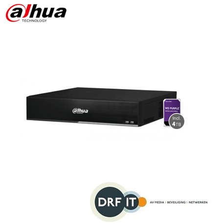 Dahua NVR5832-R-4KS2 32 kanaals 2U 4K&H.265 Pro NVR incl. 4TB HDD