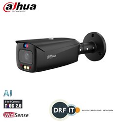 Dahua IPC-HFW3849T1P-ZAS-PV-27135 Black 8MP Smart Dual Light Active Deterrence Vari-focal Bullet WizSense Network Camera