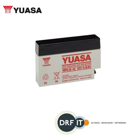 Yuasa Y0.8-12 Yucel batterij 12v 0.8Ah