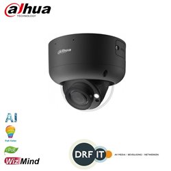 Dahua IPC-HDBW5449RP-ASE-LED / IPC-HDBW5449R-ASE-LED Black 2.8mm 4MP Full-color Fixed-focal Warm LED Dome WizMind Network Camera