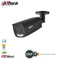 Dahua IPC-HFW5449T-ASE-LED 4MP Full-color 2.0 Fixed-focal Warm LED Bullet WizMind Network Camera 2.8mm Black