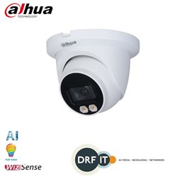Dahua IPC-HDW3449TM-AS-LED 4MP Lite AI Full-color Warm wit licht LED Eyeball Network Camera 2.8mm