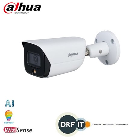 Dahua DH-IPC-HFW3449EP-AS-LED-0360B 4MP Lite AI Full-color Warm LED Fixed-focal Bullet Network Camera