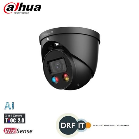 Dahua IPC-HDW3849H-AS-PV / HDW3849HP-AS-PV S4 8 MP Smart Dual Illumination Active Deterrence WizSense Black 2.8mm