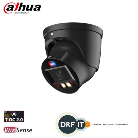 Dahua IPC-HDW3849HP-ZAS-PV-27135-black 8 MP Smart Dual Light Active Deterrence Vari-focal Eyeball WizSense Network Camera