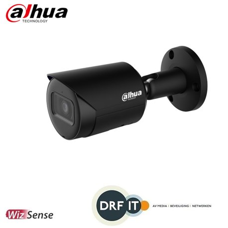Dahua IPC-HFW2541SP-S-0280B-S2-Black 5MP IR Fixed-focal Bullet WizSense Network Camera