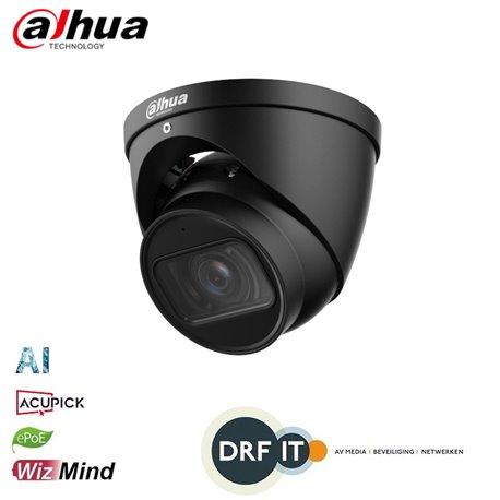 Dahua IPC-HDW5442T-ZE-S3-B 4MP IR Vari-focal Eyeball WizMind Network Camera Zwart