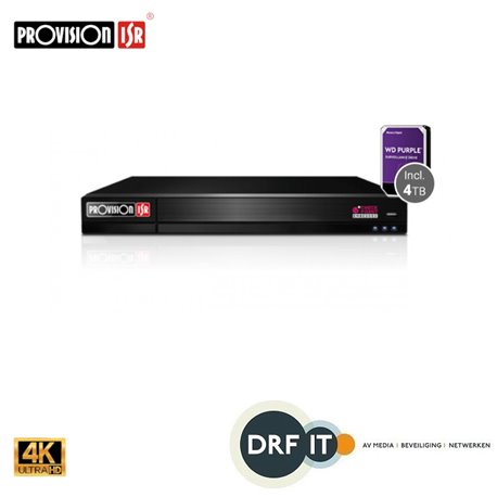 Provision PV-NVR12-32800RFAN 32 kanaals 12MP Face Recognition NVR incl. 4TB