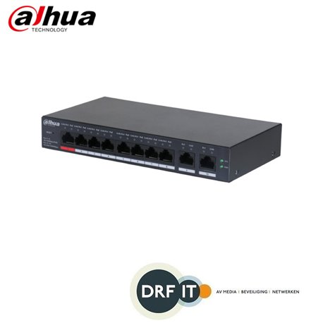 Dahua CS4010-8ET-110 10-Port Cloud Managed Desktop Switch with 8-Port PoE