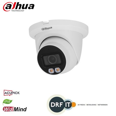 Dahua IPC-HDW5449TMP-SE-LED-0280B-S2 4MP Full-color Fixed-focal Warm LED Eyeball WizMind Network Camera