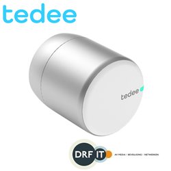 Tedee PRO Slim Deurslot, gemotoriseerd, app sturing, Smart Home integratie, zilver/wit