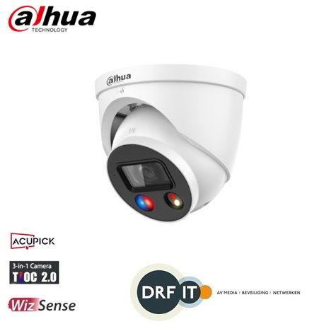 Dahua 8MP S4 TiOC 2.0 Active Deterrence Fixed Eyeball WizSense 2.8mm