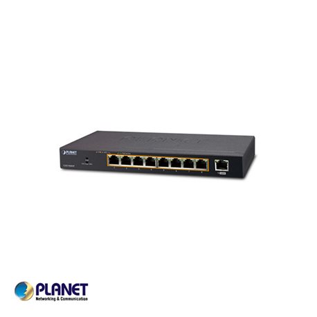 Planet PT-GSD-908HP 9 poorts switch / 8* High PoE poort