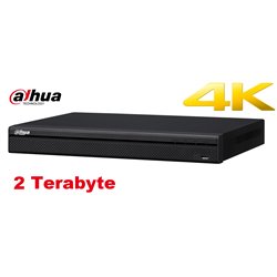 Dahua NVR5216-16P-4KS2E 16 Channel 1U 16PoE 4K&H.265 Pro Network Video Recorder + 2TB