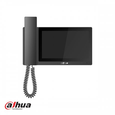 Dahua 7" Handset IP Indoor Monitor Zwart
