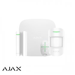 Ajax Alarmsysteem AJ-HUB2KIT Hubkit 2, wit, 2x GSM/LAN hub, PIR, deurcontact, afstandsbediening