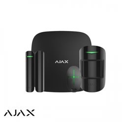 Ajax Alarmsysteem AJ-HUB2KIT/Z Hubkit 2, zwart, 2x GSM/LAN hub, PIR, deurcontact, afstandsbediening