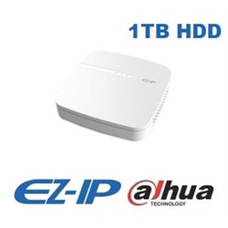 Dahua EZIP-NVR2B04-4P EZ-IP NVR 4 kanalen Smart 1U H.265 4x PoE Network Video Recorder+ 1TB HDD
