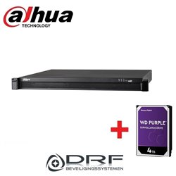 Dahua NVR5224-24P-4KS2 24Channel 1U 24PoE 4K&H.265 Pro NVR + 4TB HDD