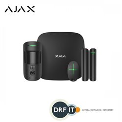 Ajax Alarmsysteem AJ-STARTCAMPLUS/Z StarterKit Cam Plus Zwart, Hub 2 Plus, MotionCam, DoorProtect, SpaceControl