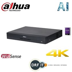 Dahua DH-XVR5216A-4KL-I2 16 Channel Penta-brid 4K-N/5MP 1U WizSense Digital Video Recorder + 2TB HDD