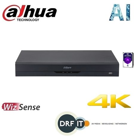 Dahua XVR5432L-I2 32 Channel Penta-brid 5M-N/1080P 1.5U WizSense + 4TB HDD