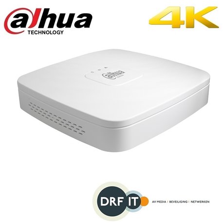 Dahua NVR4104-4KS2/L Lite NVR 4K en H.265 Smart NVR 4 kanalen