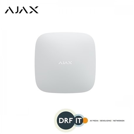 Ajax Alarmsysteem AJ-HUB2 Hub 2, wit, met 2x GSM en LAN communicatie