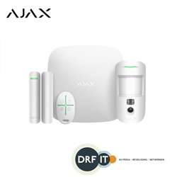 Ajax Alarmsysteem AJ-STARTCAM StarterKit Cam wit, Hub 2, MotionCam, DoorProtect, SpaceControl