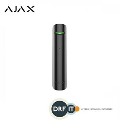 Ajax Alarmsysteem AJ-GLAS/Z GlassProtect, zwart, draadloze akoestische glasbreukmelder