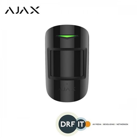 Ajax Alarmsysteem AJ-MOTPLUS/Z MotionProtect Plus, zwart, draadloze PIR Radar
