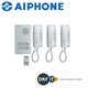 Aiphone Audio set 3 appartementen (DA-1MD x 3, DA-4DS x 1, PT-121DR x 1)