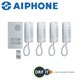 Aiphone Audio set 4 appartementen (DA-1MD x 4, DA-4DS x 1, PT-121DR x 1)
