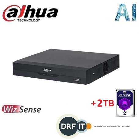 Dahua XVR5232AN-I3/2TB 32 Channels Penta-brid 5M-N/1080P 1U 2HDDs WizSense Digital Video Recorder + 2TB HDD