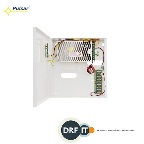Pulsar PS-PSDCB09129C Voedingskast Multi-output 12Vdc 11A 17Ah. 9x 1A outputs.