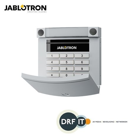 JA-113E-GR, BUS codebedienpaneel met RFID en toetsenbord - grijs